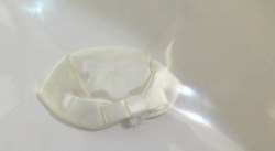 WHITE PAK SATIN HAT VIEW